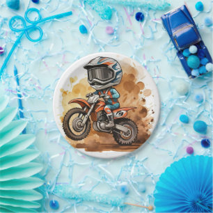 Assiettes En Carton Moto pour enfants magiques Anniversaire