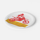Assiettes En Carton Motocross Rider (Angle)