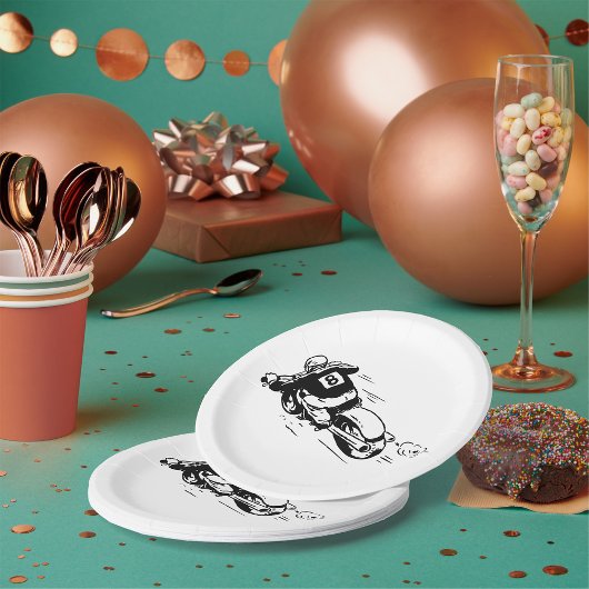 Assiettes En Carton Motocross Rider