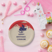 Assiettes En Carton Motoneige Hiver Thématique Garçons fête d'annivers (Fête)