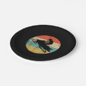 Assiettes En Carton Motoneige Retro Style Motoneige (Angle)