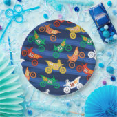 Assiettes En Carton Motorama Dirt Bikes (Fête)