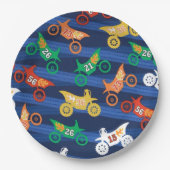 Assiettes En Carton Motorama Dirt Bikes (Devant)