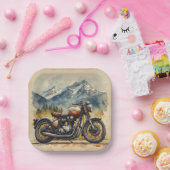 Assiettes En Carton MOTORCYCLE Birthday or Shower (Fête)