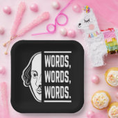 Assiettes En Carton Mots Mots Mots Mots Mots Shakespeare Citer Thespia (Fête)