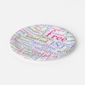 Assiettes En Carton Mots stimulants (Angle)