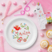 Assiettes En Carton Mouchoirs d'amour de Valentine (Fête)