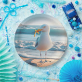 Assiettes En Carton Mouette Aux Fries Françaises (Fête)