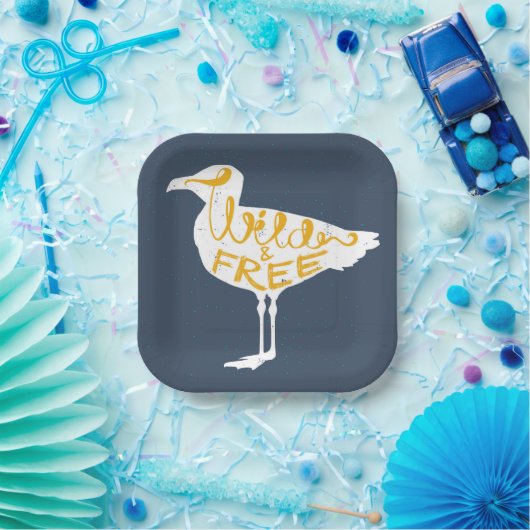 Assiettes En Carton Mouette | Sauvage Et Libre (Fête)