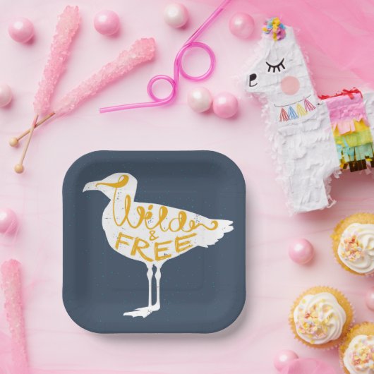Assiettes En Carton Mouette | Sauvage Et Libre (Fête)
