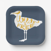Assiettes En Carton Mouette | Sauvage Et Libre (Recto)
