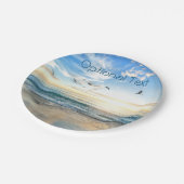 Assiettes En Carton Mouettes de plage du matin (Angle)