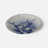 Assiettes En Carton Moulin blanc blanc blanc vintage (Angle)