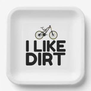 ASSIETTES EN CARTON MOUNTAIN BIKE DIRT