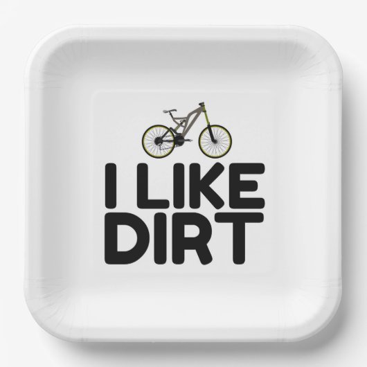 ASSIETTES EN CARTON MOUNTAIN BIKE DIRT (Recto)