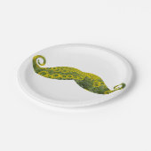 Assiettes En Carton Moustache amusant Plaques de papier personnalisées (Angle)