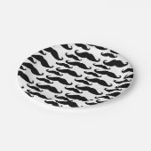 Assiettes En Carton Moustache Imprimer Petites Plaques de papier de gâ (Angle)