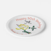 Assiettes En Carton Moustangs 50e Anniversaire Plaque papier (Angle)