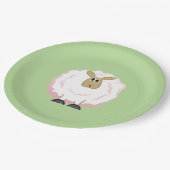 Assiettes En Carton Mouton blanc souple (Angle)