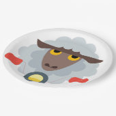 Assiettes En Carton Moutons sur moto (Angle)