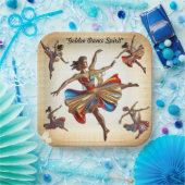 Assiettes En Carton "Mouvement en fleurs" (Fête)