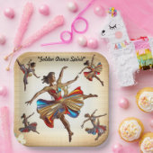 Assiettes En Carton "Mouvement en fleurs" (Fête)