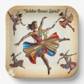 Assiettes En Carton "Mouvement en fleurs" (Recto)