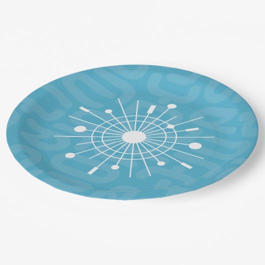 Assiettes En Carton Moyen-siècle moderne atomique Spoutnik Snowflake M (Angle)