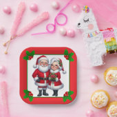 Assiettes En Carton Mr. And Mrs. Claus (Fête)