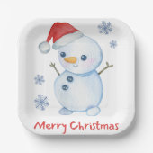 Assiettes En Carton Mr. Frosty (Recto)