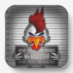 Assiettes En Carton Mr Rooster
