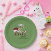 Assiettes En Carton MRS. Premier Noël (Fête)
