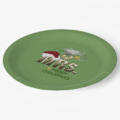 Assiettes En Carton MRS. Premier Noël (Angle)