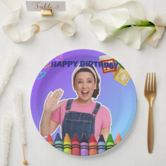 Assiettes En Carton Ms.Rachel Custom Birthday Plates 