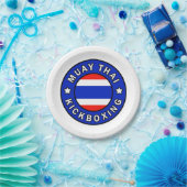 Assiettes En Carton Muay Thai (Fête)