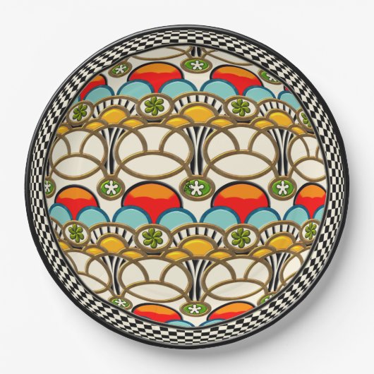 Assiettes En Carton Mucha & Cliff (Devant)