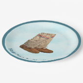 Assiettes En Carton Mukluks Sur Neige (Angle)