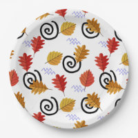 Multicolor Fall Feuilles géographiques