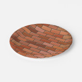 Assiettes En Carton mur de briques (Angle)