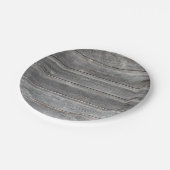 Assiettes En Carton Mur en bois patiné rustique (Angle)