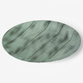 Assiettes En Carton Mur en bois vert rustique avec les ombres (Angle)