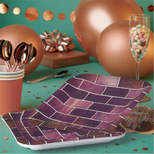 Assiettes En Carton Mur en briques
