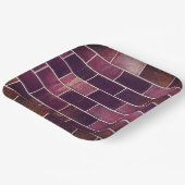 Assiettes En Carton Mur en briques (Angulaire)