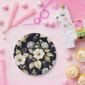 Assiettes En Carton Mûre & Fleurs (Fête)