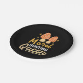Assiettes En Carton Mushroom Morel chasse reine (Angle)