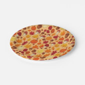 Assiettes En Carton Mushrooms and Falling Leaves Enchanted Autumn (Angle)