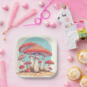 Assiettes En Carton mushrooms Birthday or Shower (Fête)