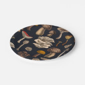 Assiettes En Carton Mushrooms sauvages (Angle)