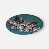 Assiettes En Carton Music Graphic Speakers Audio (Angle)