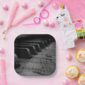 Assiettes En Carton Music Piano Keys (Fête)